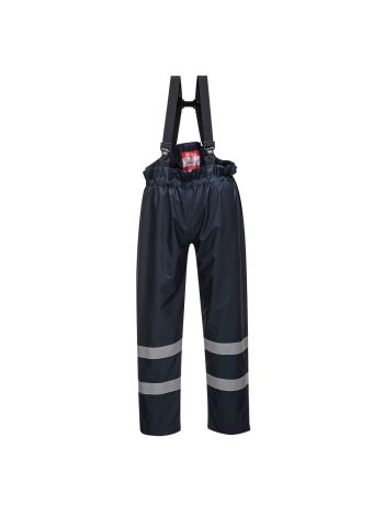 Bizflame Rain FR Multi Protection Unlined Trouser, L, R, Navy