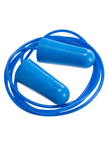 Detectable Corded PU Ear Plugs (Pk200), , U, Blue