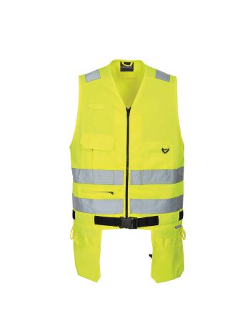 Hi-Vis Toolvest, L, R, Yellow