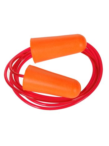 Corded PU Foam Ear Plugs (Pk200), , R, Orange