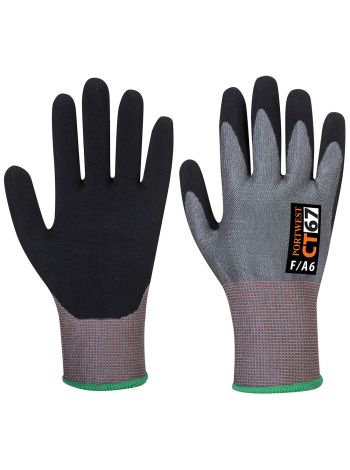 CT Cut F13 Nitrile, L, R, Grey/Black